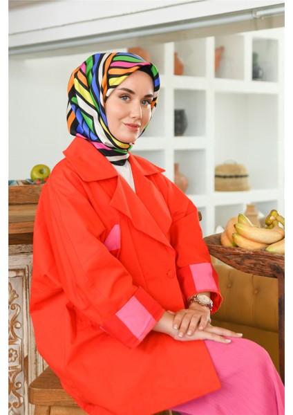 %100 Twill Ipek Eşarp 11382-03