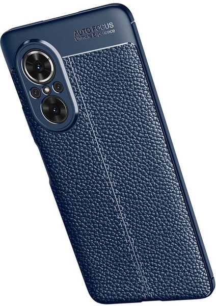 Casestreet Huawei Nova 9 Se Kılıf Niss Silikon Deri Görünümlü Kamera Korumalı+Nano Lacivert fiyatları