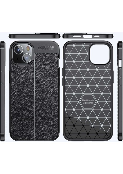 Casestreet Apple iPhone 14 Kılıf Niss Silikon Deri Görünümlü Kamera Korumalı Lacivert fiyatları