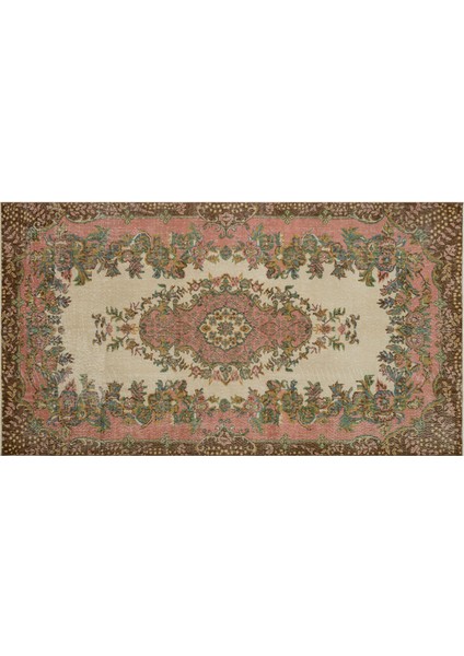 Gerçek El Dokuma Eskitme Vintage Halı 165 x 267 cm 9167 fiyatları