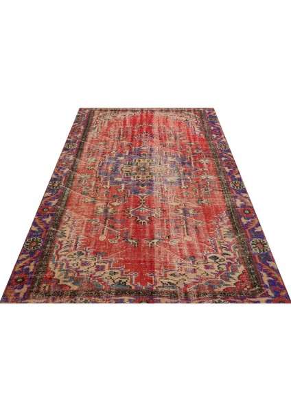 Eskitme Vintage %100 El Dokuma Halı 154 x 255 cm 9174