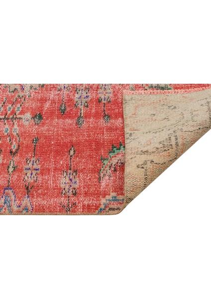 Sempati Halı Eskitme El Dokuma Vintage Halı   106 x 221 cm 9179