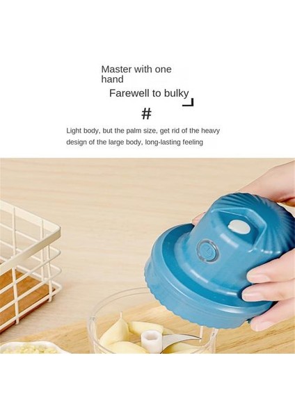 Plastik + Paslanmaz Çelik Elektrikli Sarımsak Pres, Elektrikli Taşınabilir Mini Kablosuz Çok Amaçlı Sarımsak Blender (Yurt Dışından) fırsatları