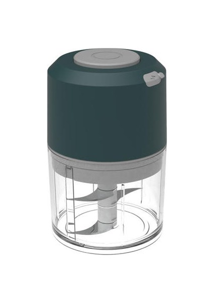Abs+Ps Elektrikli Sarımsak Pres, Akıllı Taşınabilir Elektrikli Mini Kablosuz Sarımsak Kıyma Makinesi (Yurt Dışından)