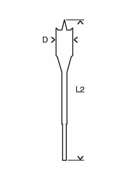 Bosch 10X152 Altıgen Yassı Ahşap Maktap Ucu
