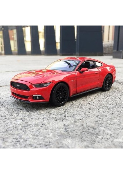 Welly 1:24 2015 Ford Mustang Gt Alaşımlı Araba Modeli Diecasts oyuncak Araçlar Toplamak Hediyeler Uzaktan Kumanda Tipi Taşıma Oyuncak | Diecasts oyuncak Araçlar (Yurt Dışından)