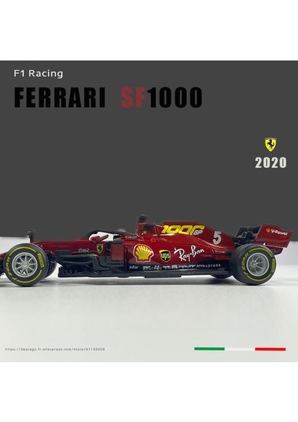 1:43 Ferrari SF1000 2020 # 16 # 5 Charles Leclerc Ciltli Alaşım Lüks Araç Döküm Araba Modeli Oyuncak Koleksiyonu Hediye | Diecasts oyuncak Araçlar (Yurt Dışından)