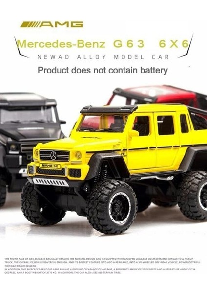 1/32 Alaşım Diecast G63 Araba Model Oyuncaklar 6WD 6x6 Modifiye Araç Modeli Işık ve Ses Kapalı Yol Araç Çocuk Hediye Boy Oyuncak | Diecasts oyuncak Araçlar (Yurt Dışından) fiyatları