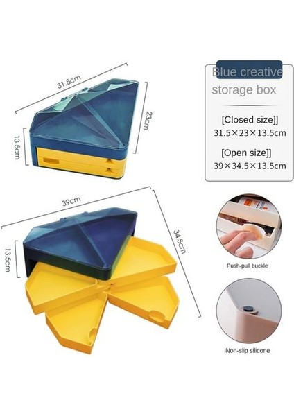 Plastik Saklama Kutusu, Kırtasiye Depolama Kutusu Için Bölünmüş Renk Çekmece Tipi Fan (Yurt Dışından) fiyatları