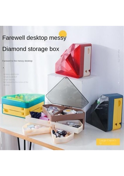 Plastik Saklama Kutusu, Kırtasiye Depolama Kutusu Için Bölünmüş Renk Çekmece Tipi Fan (Yurt Dışından) indirimleri