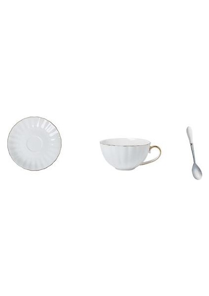 1 Set Ev Nefis Kahve Fincanı Çanak Seramik Fincan Kaşık Daire | Diğer Cam (Yurt Dışından) fiyatları