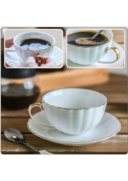 1 Set Ev Nefis Kahve Fincanı Çanak Seramik Fincan Kaşık Daire | Diğer Cam (Yurt Dışından) fırsatları