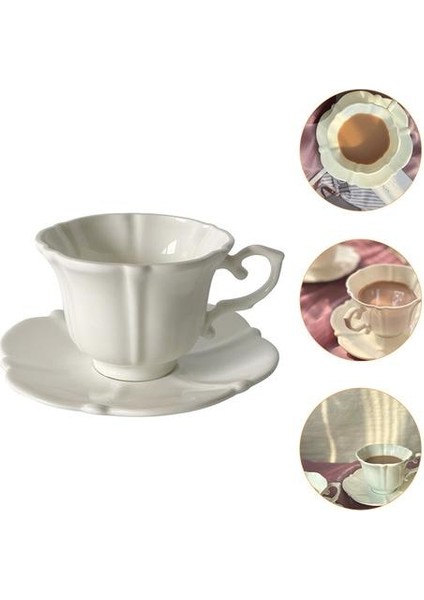 1 Takım Porselen Öğleden Sonra Çay Sofra Kahve Kupası ve Daire Ev Için Seti | Kupa ve tabaklar (Yurt Dışından)