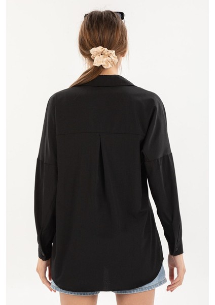 Kadın Oversize Uzun Basic Gömlek indirimleri