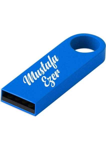 Sedef Silver Kişiye Özel Anahtarlık Zincirli Hediyelik Kutulu USB Flash Bellek 32 GB