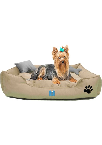 Ultrasoft Orta Irk Yıkanabilir Evcil Canlı Yatağı Silikonlu Elyaf Dolgulu