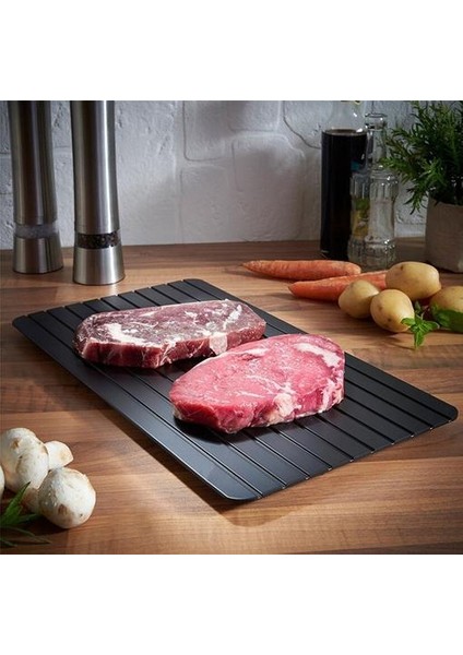 35.5 * 20.5 cm Hızlı Buz Çözme Tepsi Çözme Dondurulmuş Gıda Et Meyve Hızlı Buz Çözme Levha Defrost Mutfak Gadget Aracı Defrost Tepsi | Doğrama Blokları (Yurt Dışından) fırsatları