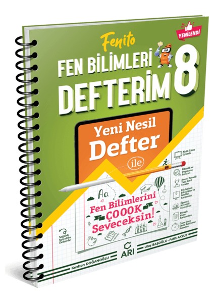 8.Sınıf Fenito Fen Bilimleri Defterim