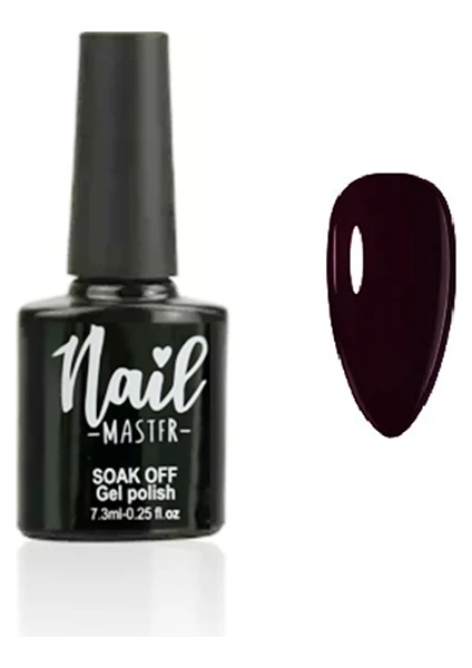 Nail Master M419 Kalıcı Oje Siyah Bordo 7,3 ml