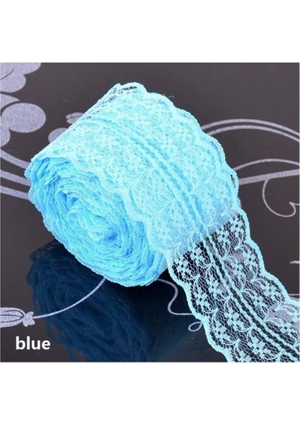 Organze Gipürlü Tül Dantel Şerit Kurdele Süsleme Malzemesi 4 cm 10 Metre