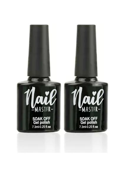 Nail Master Kalıcı Oje Protez Tırnak Top Coat ve Base Coat 2li Set