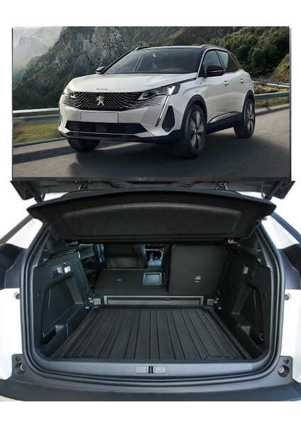 2021 Peugeot 3008 Bagaj Havuzu Alt Kademe Uyumlu Kokusuz Kauçuk