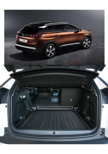 2021 Peugeot 3008 Bagaj Havuzu Alt Kademe Uyumlu Kokusuz Kauçuk
