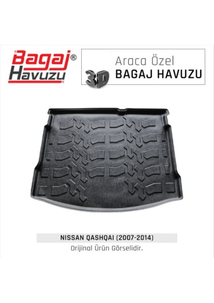 2009 Nissan Qashqai 3D Bagaj Havuzu Kokusuz Kauçuk fiyatları
