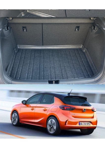 2020 Opel Corsa F Bagaj Havuzu 3D Uyum Kokusuz Kauçuk
