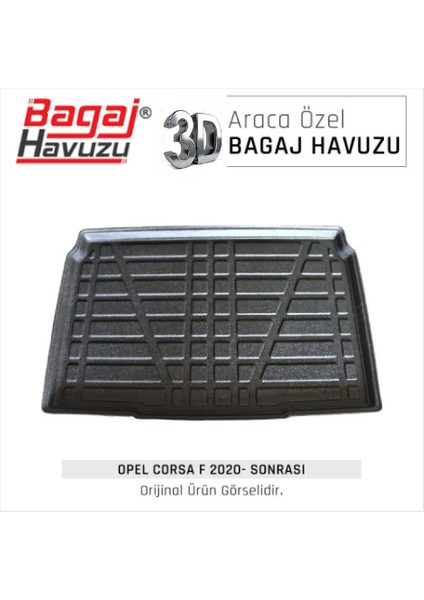 2020 Opel Corsa F Bagaj Havuzu 3D Uyum Kokusuz Kauçuk fiyatları