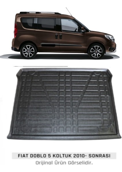 2019 Fiat Doblo Bagaj Havuzu 3D Kokusuz Kauçuk