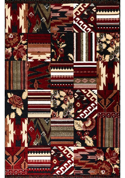 Türkmen 14 Etnik Desen Kilim