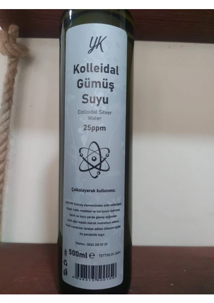 Kolleidal Gümüş Suyu İçilebilir 500 ml