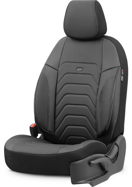Yeni Core Design Premium Deri Ekstra Destekli Oto Koltuk Kılıfı Tam Set