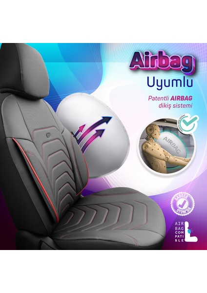Yeni Core Design Premium Deri Ekstra Destekli Oto Koltuk Kılıfı Tam Set indirimleri