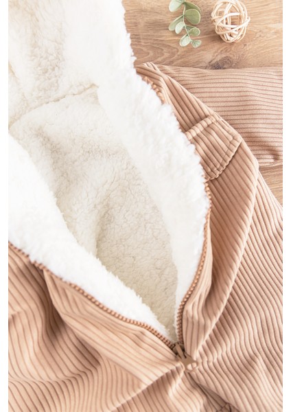 Kapüşonlu Kadife Içi Peluş Welsoft Erkek Bebek Tulum modelleri