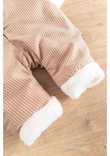 Kapüşonlu Kadife Içi Peluş Welsoft Erkek Bebek Tulum fırsatları