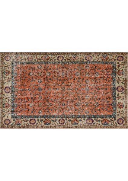 Eşsiz Anadolu Vintage Eskitme El Dokuma Halı 136 x 228 cm 9213