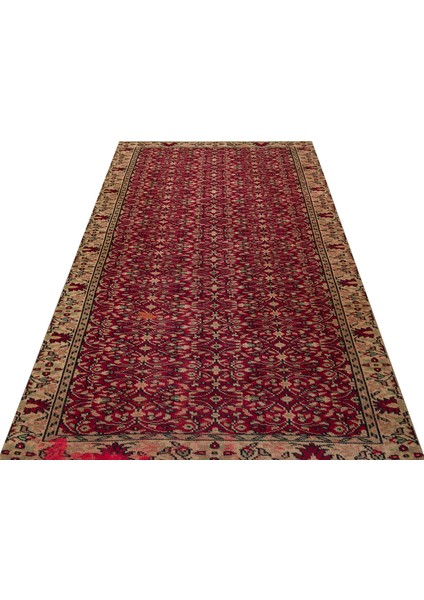Gerçek El Dokuma Eskitme Halı 142 x 258 cm 9247
