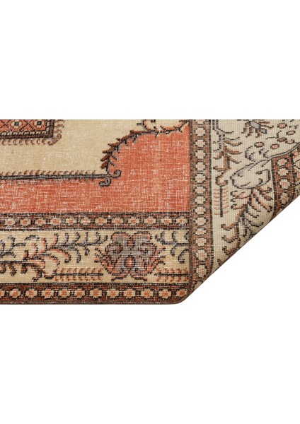 Eşsiz Anadolu Vintage Eskitme El Dokuma Halı 144 x 259 cm 9255