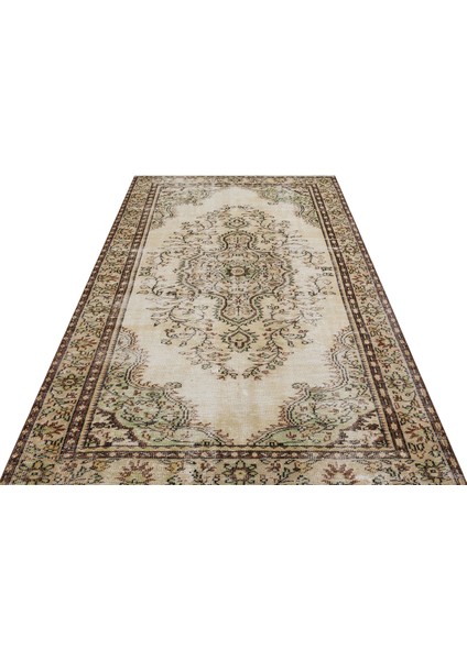 El Dokuma 100%YÜN Vintage Halı 160 x 261 cm 9277