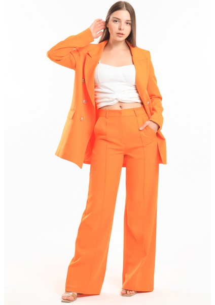 Süs Dikişli Hürrem Kumaş Bol Paça Pantolon | PNT34239 fırsatları