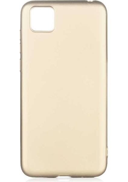 Huawei Y5P Kılıf Silikon Yumuşak Dokulu Premium- Gold