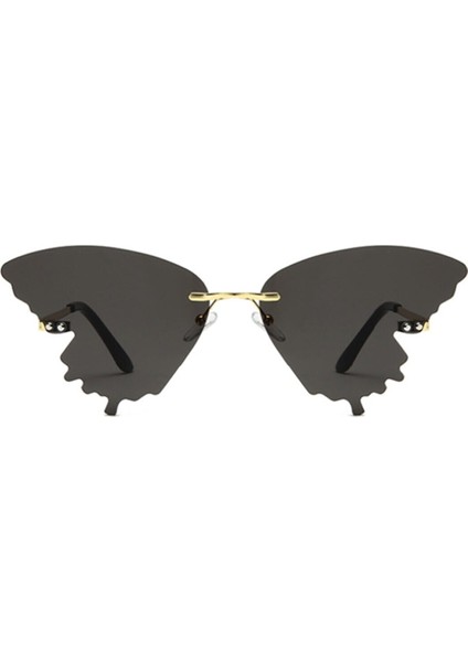 Çerçevesiz Üçgen Gözlük | Vintage & Retro Rimless Sunglasses