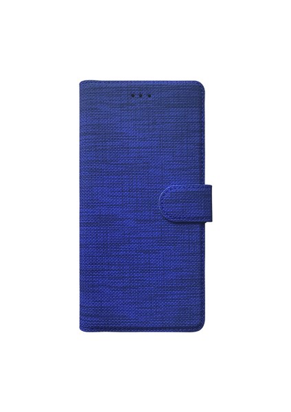 General Mobile Gm 22 Pro Kılıf Cüzdan Kapaklı Kartlıklı Kumaş + Ekran Koruyucu Nano