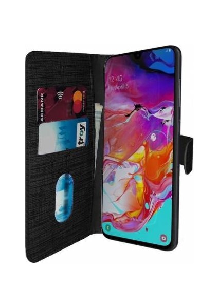 Xiaomi Redmi 8A Kılıf Cüzdan Kapaklı Kartlıklı Kumaş