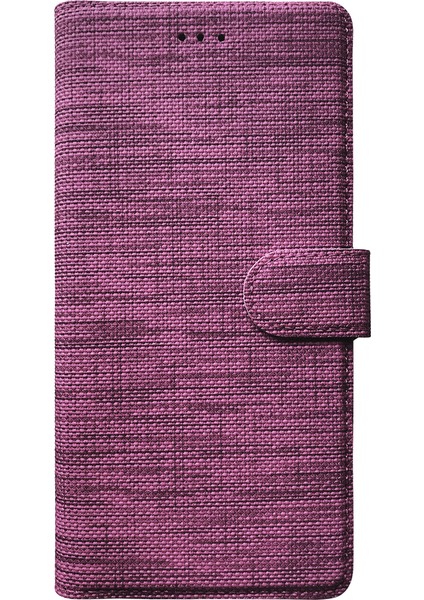 Oppo A9 2020 Kılıf Cüzdan Kapaklı Kartlıklı Kumaş