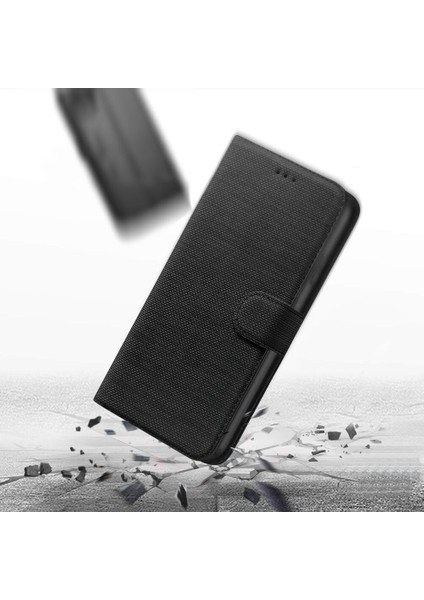 Xiaomi Redmi 10 2022 Kılıf Cüzdan Kapaklı Kartlıklı Kumaş