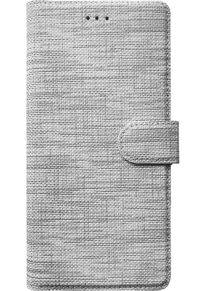 Oppo A15 Kılıf Cüzdan Kapaklı Kartlıklı Kumaş + Ekran Koruyucu Nano