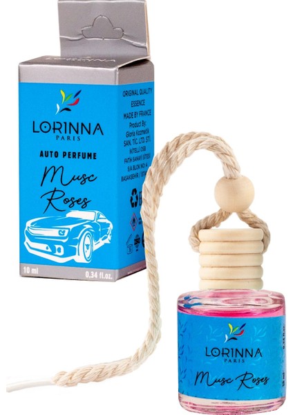 Lorınna Parıs Musc Roses Parfümlü Oto Kokusu 10 ml